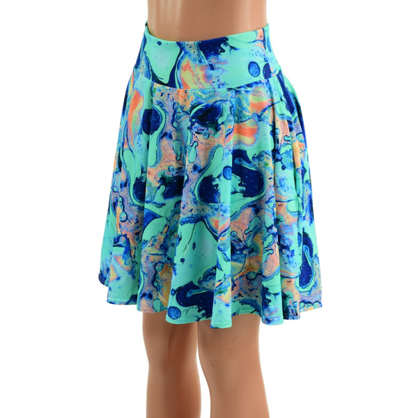 Ready to Ship Lapis Lagoon Pocket Skater Skirt Medium - 5