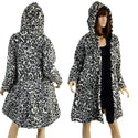 Double Minky Reversible A Line Coat - 3