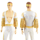 4PC Fringed Mens Wrestling Set - Coquetry Clothing