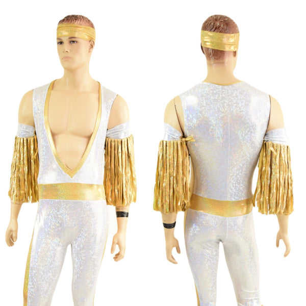 4PC Fringed Mens Wrestling Set - 4