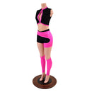 5PC Top, Shorts, Legwarmers & Garter Set - Coquetry Clothing
