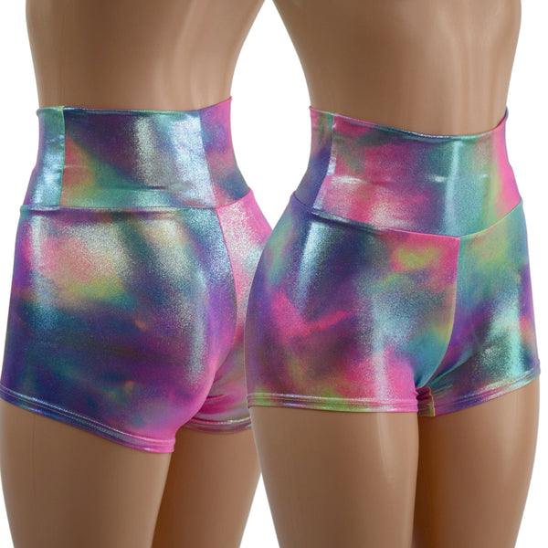 Cotton Candy High Waist Shorts READY to SHIP - 1