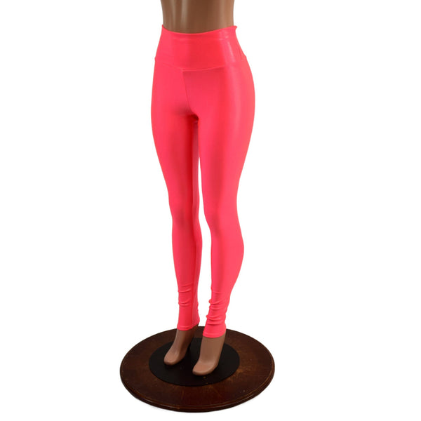 Blazing Coral UV Glow High Waist Leggings - 2