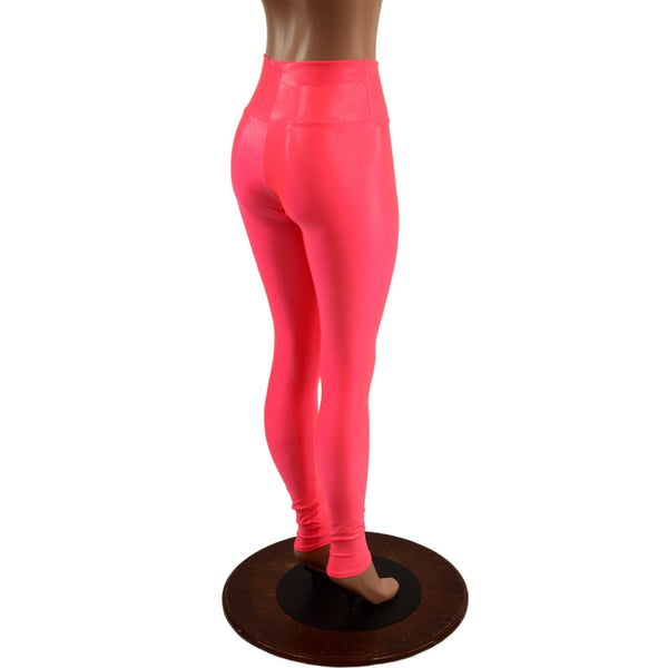 Blazing Coral UV Glow High Waist Leggings - 4