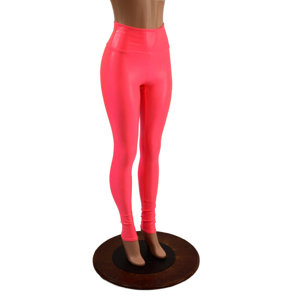 Blazing Coral UV Glow High Waist Leggings - 5