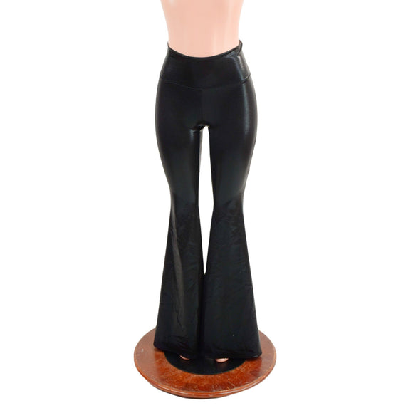 Black Mystique High Waist Solar Flares - Coquetry Clothing