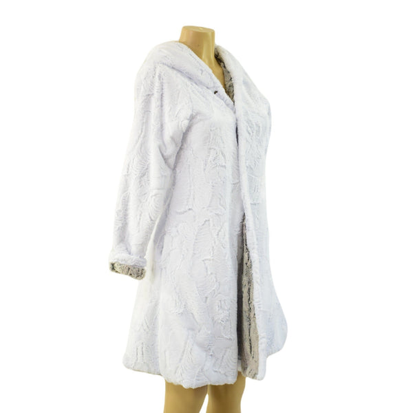 Double Minky Reversible A Line Coat - 5