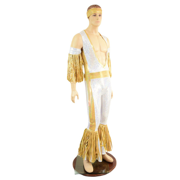 4PC Fringed Mens Wrestling Set - Coquetry Clothing