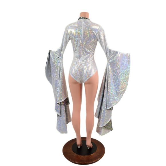 Sorceress Sleeve Romper with Keyhole Neckline