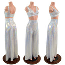 White Kaleidoscope Wide Leg Pants and Starlette Bralette Set-1