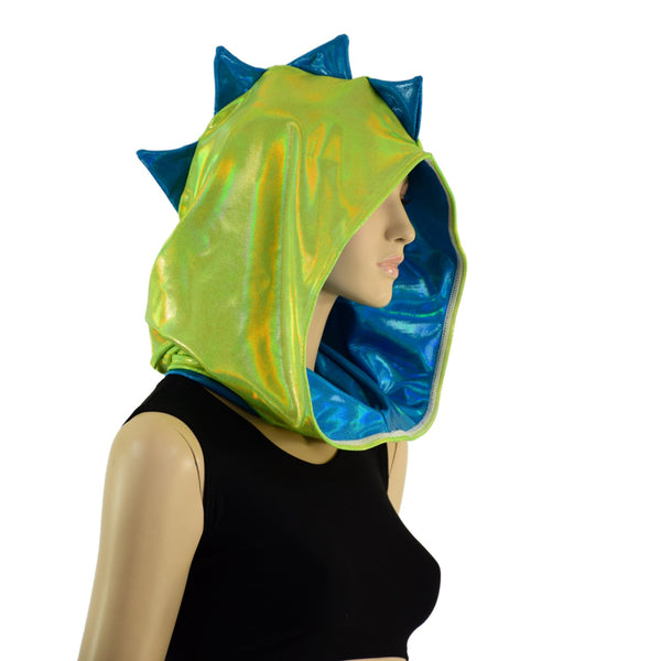 Short Dragon Spiked Hood (No Cowl) - 3