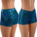 Midrise Shorts in Ocean Sparkle - 1