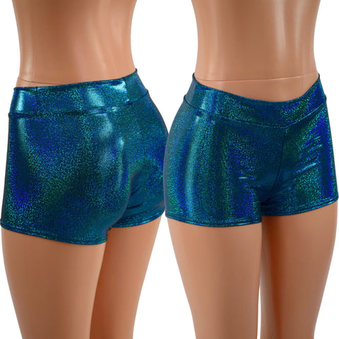 Midrise Shorts in Ocean Sparkle - Coquetry Clothing