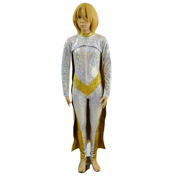 Kids 2PC Regal Catsuit and Cape Back Bolero Set - Coquetry Clothing
