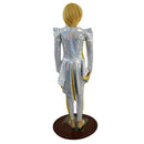 Kids 2PC Royalty Top and Leggings Outfit in Gold and White Holographic - Coquetry Clothing