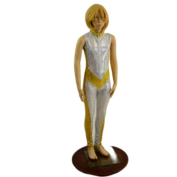Kids 2PC Regal Catsuit and Cape Back Bolero Set - Coquetry Clothing