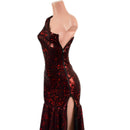 Trumpet Gown with Fully Separating Burlesque Style Zipper-2