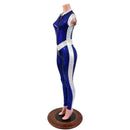 Cap Sleeve V Front Catsuit with Stella Neckline-3