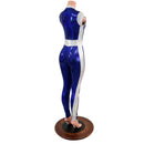 Cap Sleeve V Front Catsuit with Stella Neckline-5