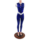 Cap Sleeve V Front Catsuit with Stella Neckline-6