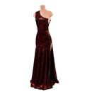 Trumpet Gown with Fully Separating Burlesque Style Zipper-3