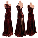 Trumpet Gown with Fully Separating Burlesque Style Zipper-1