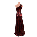 Trumpet Gown with Fully Separating Burlesque Style Zipper-5