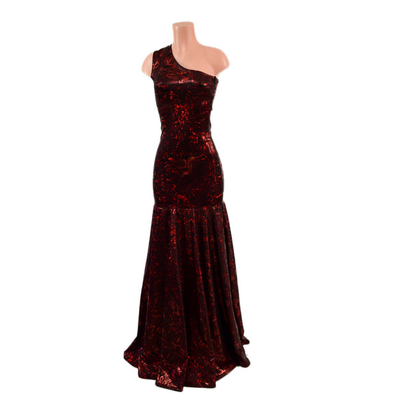 Trumpet Gown with Fully Separating Burlesque Style Zipper