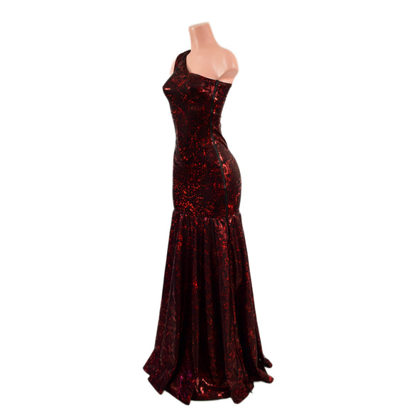 Trumpet Gown with Fully Separating Burlesque Style Zipper