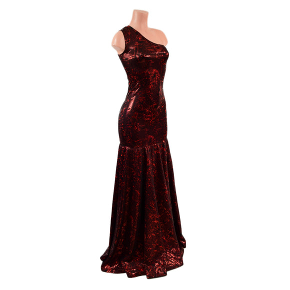 Trumpet Gown with Fully Separating Burlesque Style Zipper