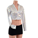 Long Sleeve Stella Crop in White Kaleidoscope-5