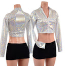 Long Sleeve Stella Crop in White Kaleidoscope-1