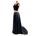 Circle Cut Maxi Skirt with Puddle Train - 2
