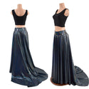 Circle Cut Maxi Skirt with Puddle Train - 1