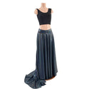 Circle Cut Maxi Skirt with Puddle Train - 3