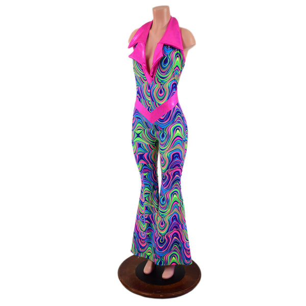 Solar Flare V Front Catsuit with Plunging Showtime Collar - 5