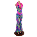 Solar Flare V Front Catsuit with Plunging Showtime Collar-6
