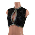Sleeveless Keyhole Top in Star Noir - 5