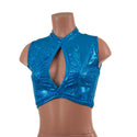 Turquoise Kaleidoscope Keyhole Crop Top - 6