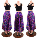 Circle Cut Maxi Skirt in Rainbow Leopard-1