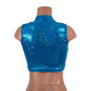Turquoise Kaleidoscope Keyhole Crop Top-4