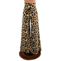 High Waist Leopard Print Wide Leg Pants - 2