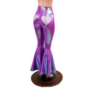 Plumeria High Waist Bell Bottoms with Lilac Booty Heart Applique - 4