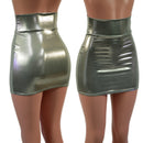 Platinum Metallic Bodycon Skirt-1