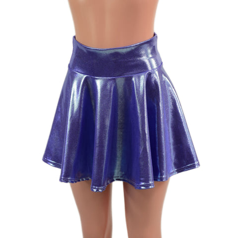 Lavender Ice Circle Cut Mini Skirt