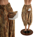 Satyr Minky Faux Fur Pants with Tail in Amber Fox - 1