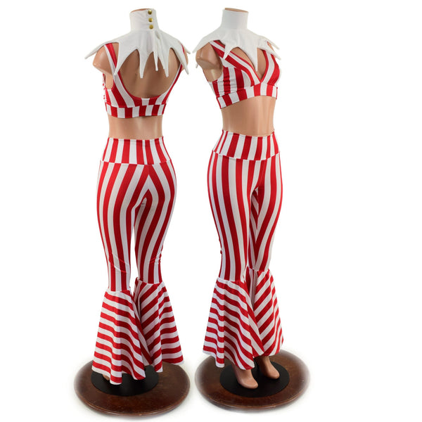 3PC Red and White Striped Elf Set - 1