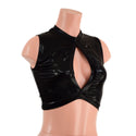Ready to Ship Black Mystique Keyhole Crop Top XS - 6