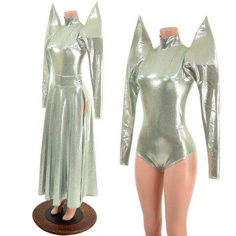 Platinum Breakaway Skirt & Romper Set - Coquetry Clothing