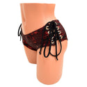 Lace Up Ultra Cheeky Booty Shorts - 4